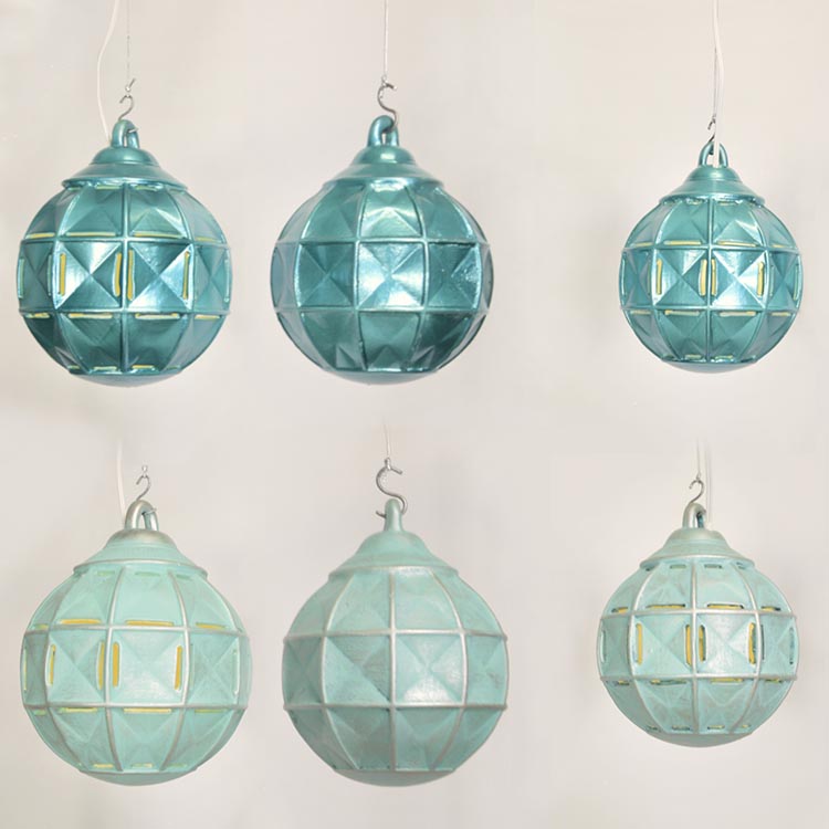 bombki cristal turkus 750